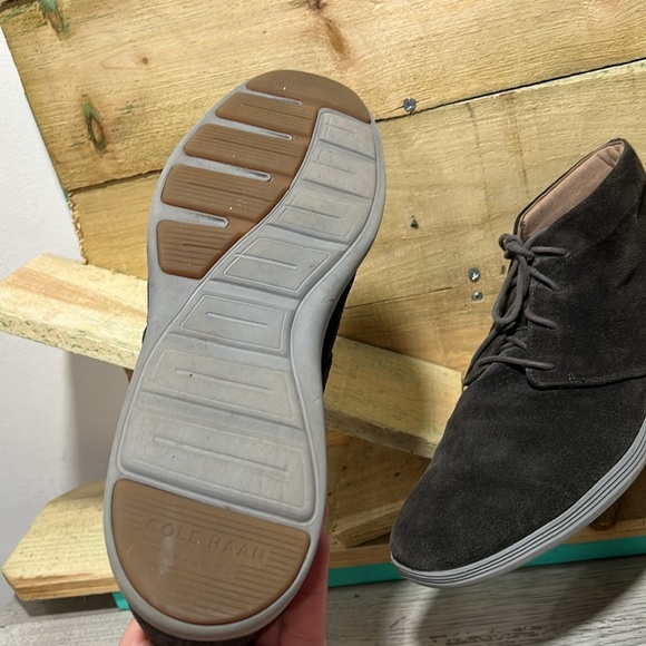 Cole Haan Grand Tour Men’s Size 13 M Gray Suede Chukka Ankle Boots C26184 - Picture 5 of 9